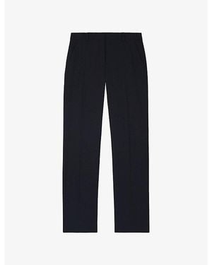 The Kooples Straight-Leg Tailored Woven Pants - Blue