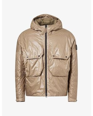Stone Island Light Nylon 3-Layer Woven Jacket - Natural