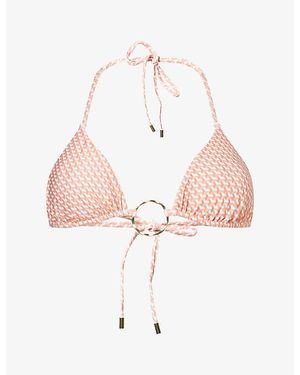 Cheap Monday Cannes Triangle Bikini Top - Pink