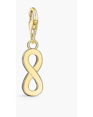 Thomas Sabo Infinity 18ct Yellow Gold-plated 925 Sterling-silver Charm - Metallic