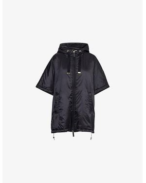 Max Mara Cube Greenci Hooded Shell Jacket - Blue