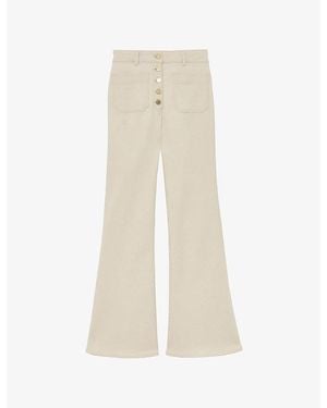 Reiss Cali Flared Denim Jeans - Natural