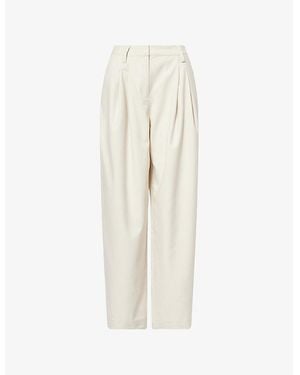 Dissh Eden Wide-Leg Stretch-Woven Trousers - White