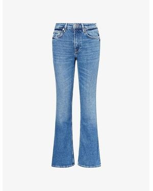 Samsøe & Samsøe Salella Flared Denim-Blend Jeans - Blue
