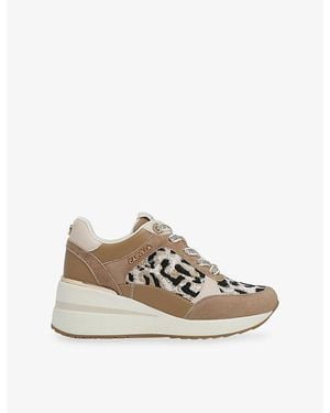 Carvela Kurt Geiger Divinia Woven Trainers - Natural