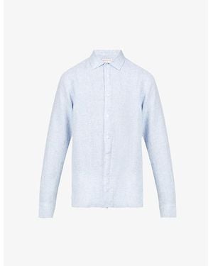 Orlebar Brown Giles Relaxed-Fit Linen Shirt - Blue