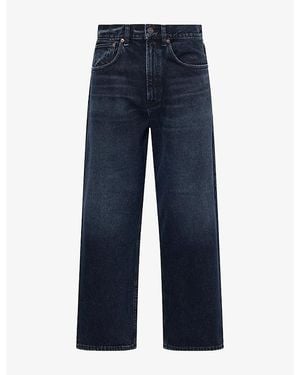 Agolde Deka Relaxed Tapered-Leg Denim Jeans - Blue