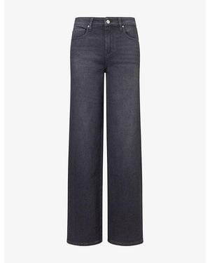 PAIGE Tatum Wide-Leg Denim Jeans - Blue