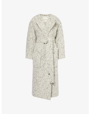 Camilla & Marc Cupola Belted Knitted Coat - White