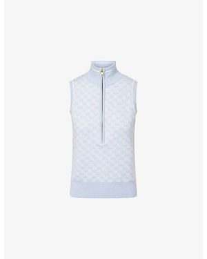 Varley Vincent Half-Zip Knit Vest - White