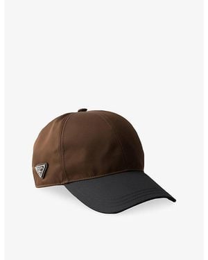 Prada Two-Tone Re-Nylon Baseball Cap - Brown