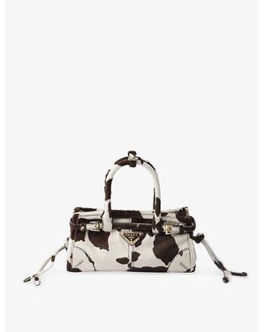Prada Bonnie Small Leather Handbag - White