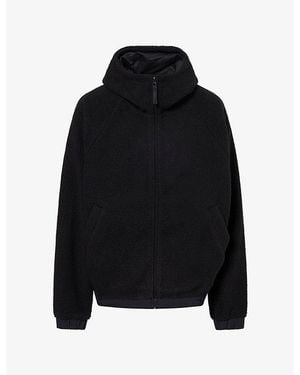 Carhartt Hooded Embroidered Fleece Jacket - Black