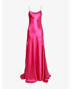 Alaïa Silk Dress With Straps - Pink