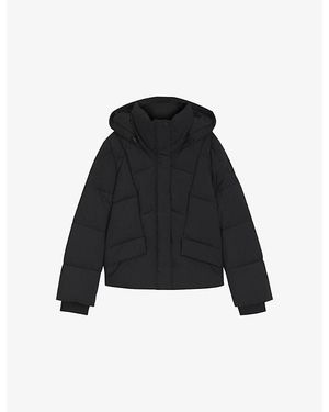 BOSS Hooded Padded Shell Jacket - Black