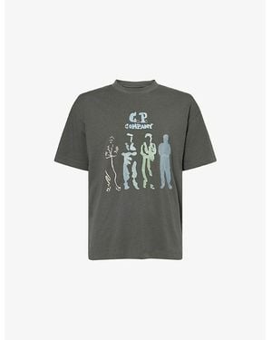 C.P. Company Sailors Graphic-Print Short-Sleeve Cotton T-Shirt - Grey
