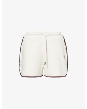 4th & Reckless Eleni Brand-Embroidered Cotton Shorts - White