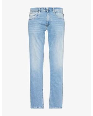 Replay Grover Straight Hyperflex Denim Jeans - Blue