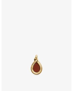 Monica Vinader Ochre 18Ct Vermeil And Gemstone Pendant - Natural