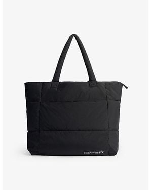Sweaty Betty Nimbus Cloud Padded Recycled-Polyester Tote Bag - Black