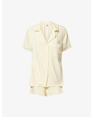 Eberjey Gisele Relaxed Short Modal-Jersey Pyjama Set - Natural