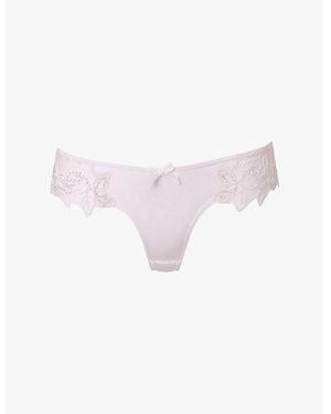 Agent Provocateur Lindie Mesh Brief - Purple