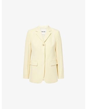 ME+EM Contour Slim-Fit Woven Blazer - Natural