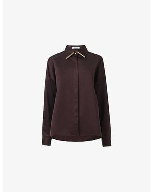 eem Long-Sleeve Woven Shirt - Purple