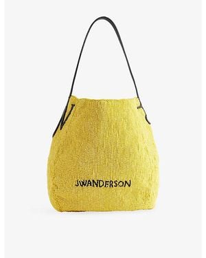 JW Anderson Beaded Small Bulb Bag - Yellow