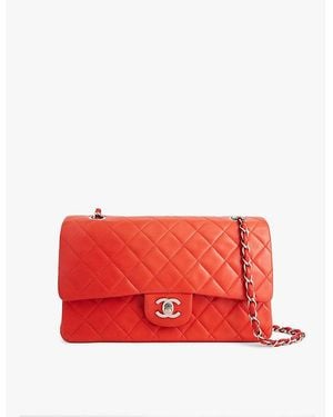 This Old Thing London Pre-Loved Chanel Medium Leather Shoulder Bag - Red
