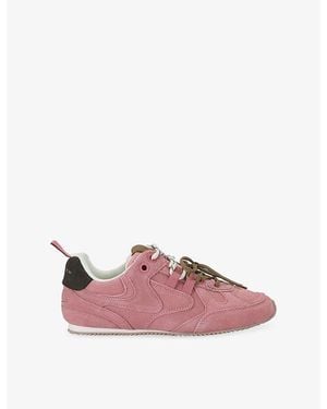 Kurt Geiger Suede Slim Runner Sneakers - Pink