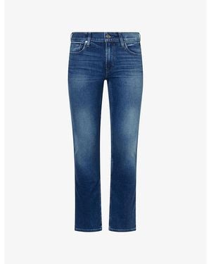 PAIGE Lennox Slim-Fit Stretch-Denim Jeans - Blue