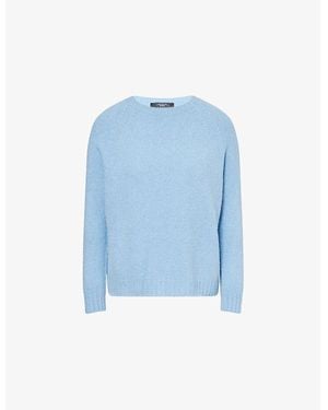 Weekend by Maxmara Ghiacci Brushed Knitted Jumper - Blue