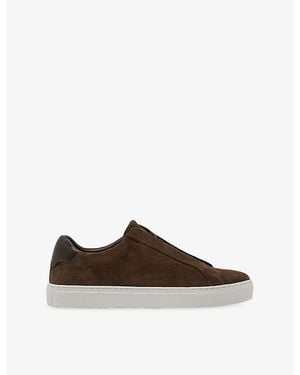 Reiss Jenson Suede Trainers - Brown