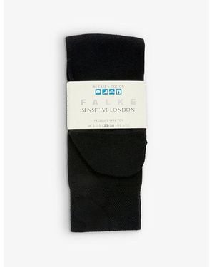 FALKE Sensitive London Stretch-Cotton-Blend Socks - Black