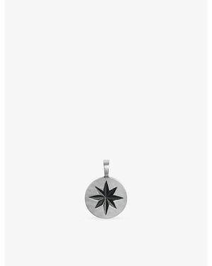 Monica Vinader Guiding Star Sterling Pendant - White