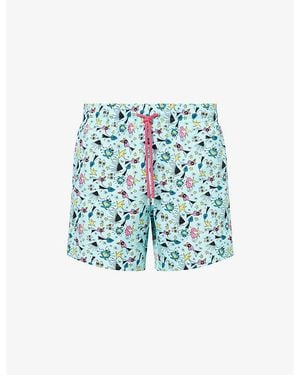 Vilebrequin Moorise Printed Swim Shorts - Blue