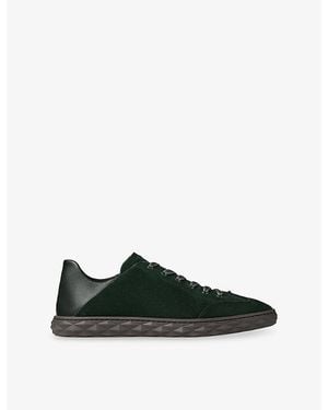 Jimmy Choo Diamond Flex Suede Trainers - Green