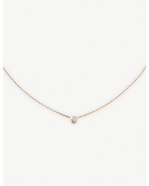 Cartier D'Amour Large 18Ct Rose- And 0.18Ct Brilliant-Cut Diamond Necklace - White