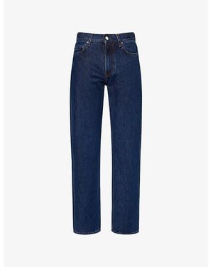 TOTEME Low Straight-Leg Denim Jeans - Blue
