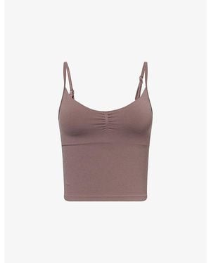 WE Are Tala Sculpt Seamless Ruched Vest Top - Purple