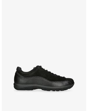 Diemme Bardolino Suede And Leather Trainers - Black