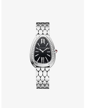 BVLGARI Serpenti Seduttori Stainless-Steel Quartz Watch - White