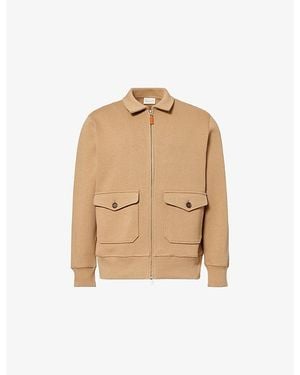 GANT Ponte Di Roma Patch-Pocket Cotton-Jersey Jacket - Natural