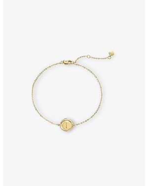 Monica Vinader Mini Initial I Stamp 14Ct- Bracelet - White