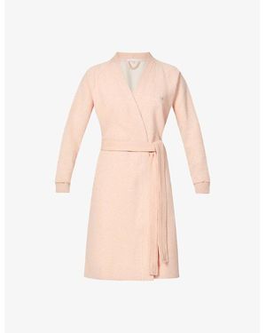 BOSS Board V Neck Cotton-Blend Kimono - Pink