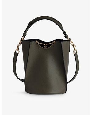 Zadig & Voltaire Borderline Leather Bucket Bag - Black