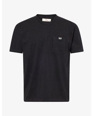 CHERRY LA Quality Goods Brand-Print Cotton T-Shirt - Black