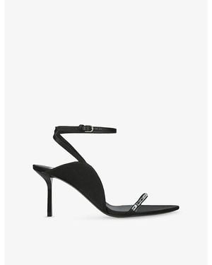 Victoria Beckham Eliza 75 Satin Heeled Sandals - White