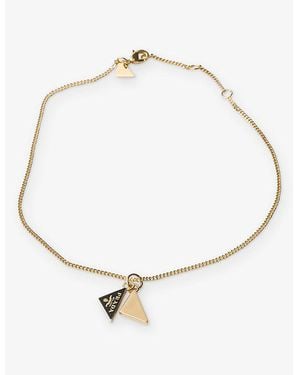 Prada Enamelled Metal Pendant Necklace - Metallic